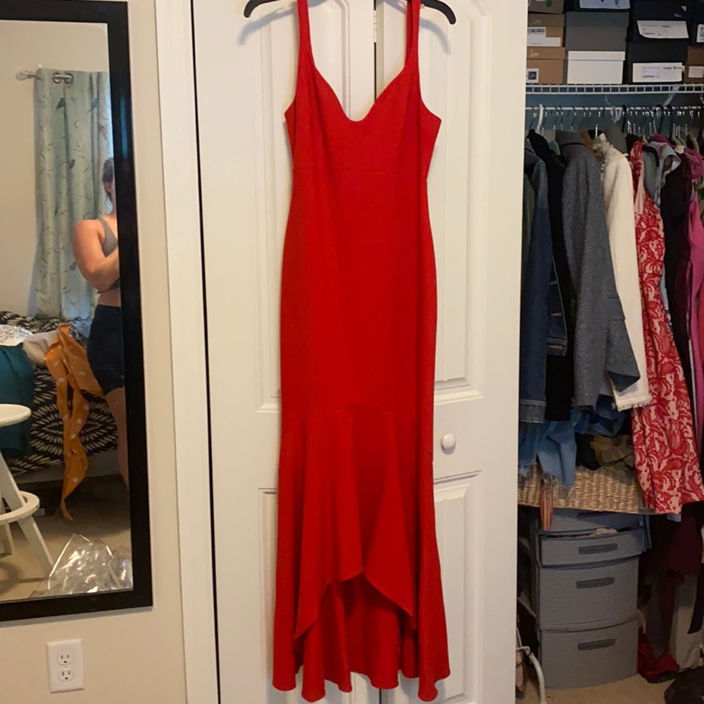 Cinq A Sept red dress sz 8